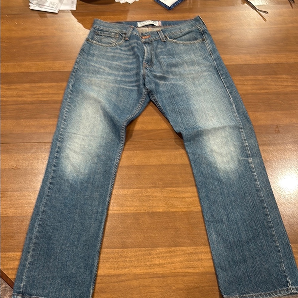 Levi's Blue Straight Jeans with Vintage Fade